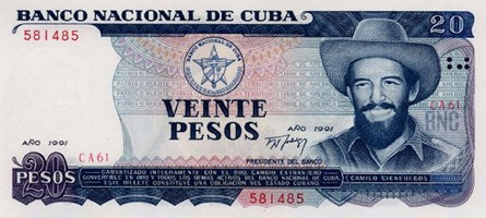 Billete 20 pesos Cuba