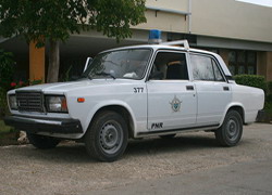 Auto Lada Policia Cuba