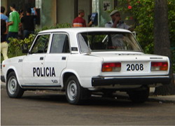 Lada de la Policía Cuba