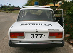 Auto Lada Policia Cuba