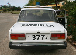 Lada de la Policía Cuba