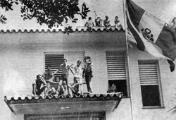 Refugiados cubanos en la Embajada del Perú